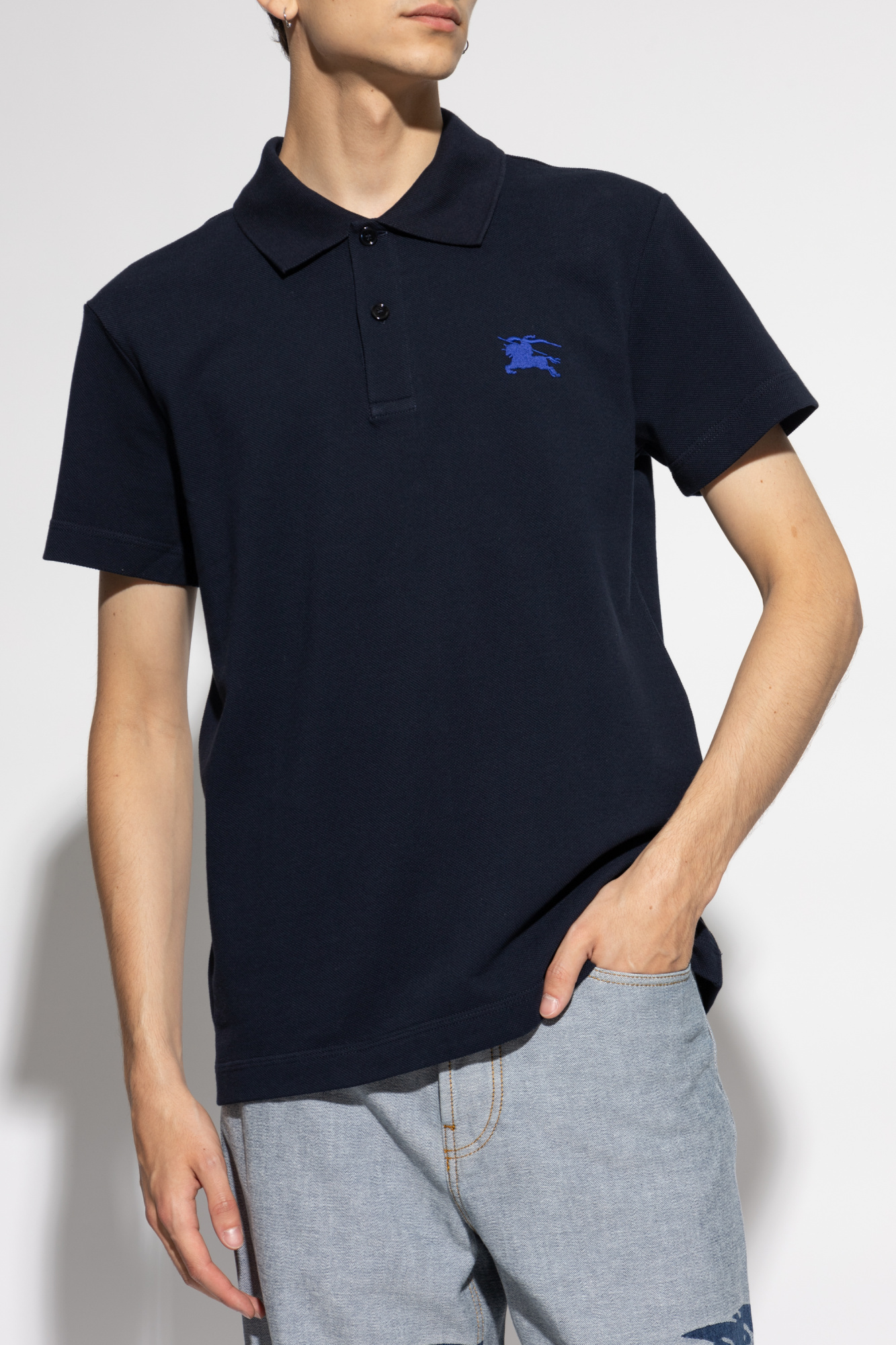 Deals burberry polo navy